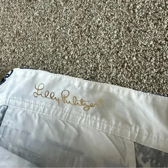Lilly Pulitzer Callahan Shorts Resort Navy Beach Bathers Size 14 - Picture 3 of 10